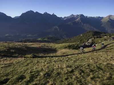 Mountainbiker im Unterengadin